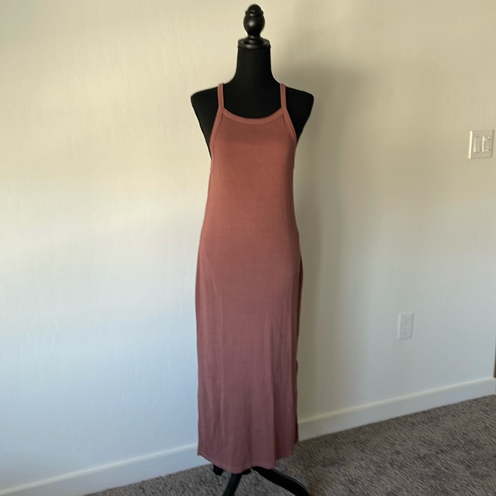 Old navy ribbed fitted maxi dress